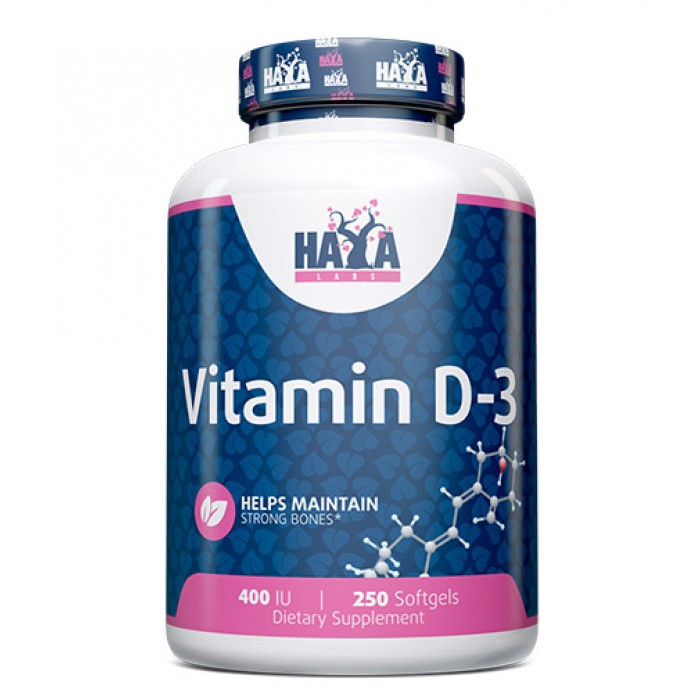 HAYA LABS Vitamin D3 / 400 IU / 250 Softgels